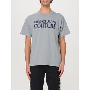 VERSACE JEANS COUTURE Shirt Mens Small Gray Pullover Logo T-Shirt Tee $200